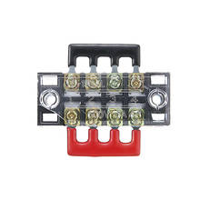 600V 15A 4P Double Row Wire Barrier Terminal Block With 2 Connector Strips Power Distribution Terminal for Electronic Circuit 2024 - buy cheap
