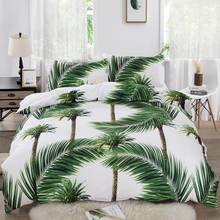 2/3 Pieces Tropical Coconut Bedding Set Tropical Wind Style Duvet Cover Kids Quilt Bedspread 3D Printed Soft Cover Bed Sets 2024 - buy cheap