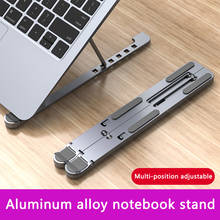 Suporte do portátil para macbook pro notebook suporte magnético dobrável liga de alumínio tablet suporte portátil para notebook 2024 - compre barato