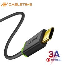 CABLETIME USB tipo C 3A de carga rápida Cable de datos para Samsung Galaxy S9 Plus Nota 9 Xiaomi Oneplus 6 USB-C Cable 3,1 C001 2024 - compra barato