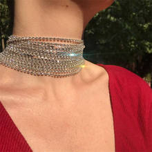 Gargantilla de cristal para mujer, accesorios de boda, Gargantilla gótica Punk, joyería, collar para mujer 2020 2024 - compra barato