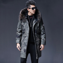 New Mens Winter Wool Liner Parka Camouflage Warm Long Jacket Raccoon Fur Collar Snow Mountain Real Fur Liner Coat Men 2024 - buy cheap