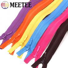 Meetee 2/5pcs 70cm 3# 5# Resin Zippers Open-End Zip for Down Jacket Zippers DIY Clothing Sewing Repair Accessories 2024 - buy cheap