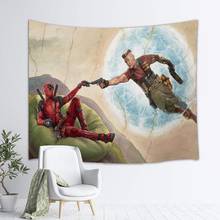 Tapiz de Deadpool para colgar en la pared, decoración divertida para el hogar, sala de estar, dormitorio 2024 - compra barato