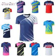 Camisetas de tênis para homens e mulheres, kits de roupas de badminton, camiseta de tênis de mesa para vôlei, roupas de time de jogos, uniforme 2024 - compre barato