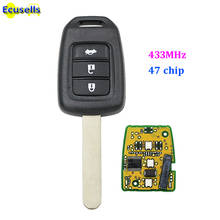 New Remote Car Key Fob 3 Button 433mhz ID47 CHIP for Honda NEW Fit XRV wisdom 2024 - buy cheap