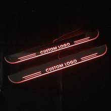 LED Car Pedal Light Logo Custom For Kia Grand Carnival 2012 2013 2014 Pathway Welcome Scuff Lights Door Moving Step Lamps 2024 - buy cheap