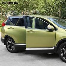 Tira de moldura cromada para puerta lateral de coche, pegatina de protección para moldura de cuerpo, accesorios exteriores, para Honda CRV 2017 2018 2019 2024 - compra barato