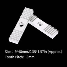 DIY GT2 3D Printer Aluminum Block Timing Belt Fixing Piece Tooth Pitch 2mm Clamp 9*40mm For 3D Printer CNC 2024 - buy cheap