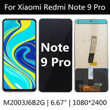 Pantalla LCD para Xiaomi Redmi Note 9 PRO M2003J6A1G, montaje de pantalla táctil, repuesto para Redmi Note 9PRO 2024 - compra barato