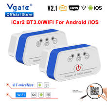 Vgate iCar2 elm 327 wireless Code Reader wifi Auto Diagnostics Tools obd2 Auto scanner ELM327 V2.1 wifi OBD 2 interface adapter 2024 - buy cheap