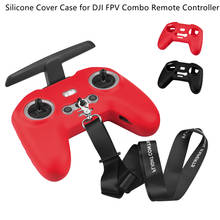 Силиконовый чехол для DJI FPV Combo Remote Controller регулируемый ремень Neck защитный ремень Skin Sleeve Drone RC Accessorry 2024 - купить недорого