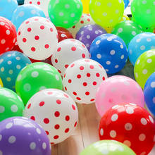 100 Pcs 12 Inch Polka Dot Latex Balloons Baby Birthday Wedding Decoration Supplies Party Supplies Balloons Multicolor 2024 - buy cheap