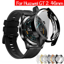 Funda de TPU para Huawei watch GT 2, Protector de pantalla envolvente, chapada suave, 46mm 2024 - compra barato