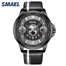 Smael relógio de quartzo masculino luxo grande dial automático analógico relógios mecânicos relógio masculino relógio de esporte para homem relogio masculino 2024 - compre barato