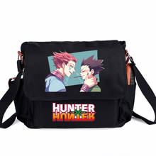 Bolso de mano informal de cazador de Anime, bolsa de hombro con cremallera, bolso cruzado para libros, bolsos escolares, bandolera para Cosplay 2024 - compra barato