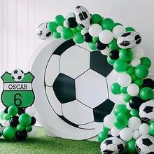 Kit de guirnalda de globos para fiesta de fútbol, 108 piezas, 12 pulgadas, negro, verde, blanco, decoración para fiesta de fútbol, juguetes para fiesta de cumpleaños para niños 2024 - compra barato