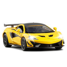 1:32 McLaren 570S Alloy Diecast Super Sports Car Model Toy Pull Back Door Open Racing Toys Vehicle F12 2024 - buy cheap