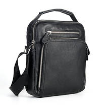 Bolso de mano de cuero genuino para hombre, bandolera informal de lujo, de viaje, de calidad 2024 - compra barato