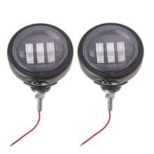 Luces antiniebla auxiliares LED redondas para motocicleta, luces antiniebla de 4,5 pulgadas, cubo con carcasa para Softail Touring, 2 piezas 2024 - compra barato