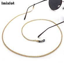 High-End Fashion Chic Womens Gold Silver Sunglasses Chains Reading Crystal Glasses Chain Eyewear Cord Holder Lanyard Necklace 2024 - buy cheap