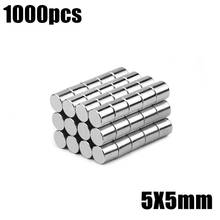 1000pcs 5x5mm magnets Super Powerful Strong Rare Earth Neodymium Magnet N35 Magnets 2024 - buy cheap