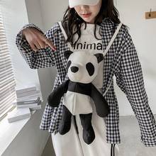 2021 Panda Bear Backpack Cartoon Animal Doll Sackpack Shoulder Bag Waterproof Nylon Kids Children Backpack Kawaii Girl Anime Bag 2024 - buy cheap