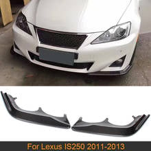 Carbon Fiber Front Bumper Splitters For Lexus IS250 2011 2012 2013 Car Front Bumper Splitters Lip Spoiler Side Aprons 2024 - buy cheap