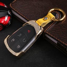 2019 New Luxury Diamond Car Key Case Key Shell Key Fob Holder Remote For Cadillac XTS SLS CTS XTS SRX ATS Women Gift Accessories 2024 - buy cheap