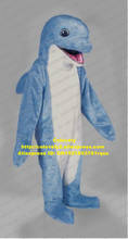 Golfinhos azuis mar animal porpoise delfinhos porco do mar mascote fantasia adulto desenho animado campainha de publicidade fantasia alta qualidade zz7624 2024 - compre barato