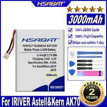 HSABAT AK70 3000mAh Battery for IRIVER Astell & Kern AK70 & Mark II Player Batteries 2024 - buy cheap