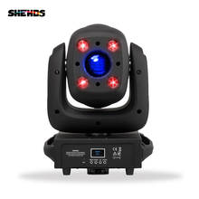 Led Lyre 4x10W RGBW 4in1 Moving Head 100W Spot Lighting Wash Gobo Stage Lighting 3 Prism Disco Club Party DJ 12/16/23 CHs SHEHDS 2024 - buy cheap