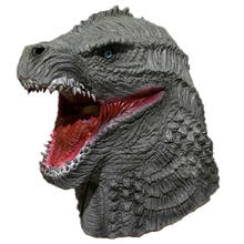 Dinosaur monster mask latex animal headgear cartoon face mask halloween film and television props gray mask 2024 - buy cheap