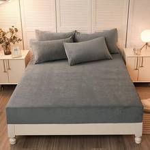 Lençol de cama com elástico, lençol de cama de alta qualidade para o inverno, quente, cristal, veludo, cobertura profunda de colchão, 30cm, 160x200, personalizado, qualquer tamanho 2024 - compre barato