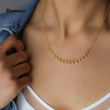 Docona-collar con colgante De Color dorado para mujer, cadena De Metal, estilo bohemio, joyería Simple, 9065 2024 - compra barato