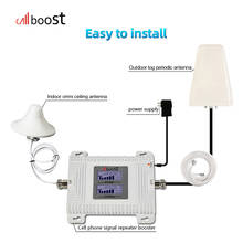 Callboost Russia GSM 900 4G LTE 1800 Repeater LTE 1800mhz Mobile Signal Booster DCS Dual Band Cellular Amplifier Set New Arrival 2024 - buy cheap