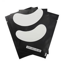 Горячая 50 пар/упак. черная упаковка под накладки для глаз бумажные патчи для ресниц накладки наклейки Обертывания наращивание ресниц инструменты для макияжа 2024 - купить недорого