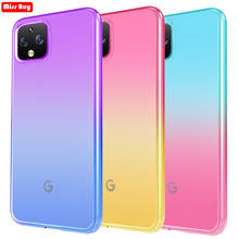 For Google Pixel 4 Case Ultra Slim Colorful Gradient Crystal Clear Case for Google Pixel 4 4xl 3A 3AXL Case Coque Pixel4 Cover 2024 - buy cheap