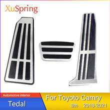 Special aluminum alloy punch-free accelerator brake pedal car accessories interior for Toyota 8th Camry 2018 2019 2020 2021 2024 - buy cheap