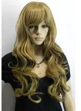 shumn Hot Women Blonde Brown Mix Long Wavy Synthetic Fashion Cosplay Hair Full Wig Ladies Heat Re sistant Synthetic hair Wigs 2024 - buy cheap