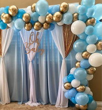 Воздушный шар гирлянда арочный комплект синий белый золотой латексные воздушные шары на день рождения детский душ джунгли сафари принадлежности для тематической вечеринки 2024 - купить недорого