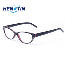 Henotin-gafas de lectura ultraligeras para mujer, lentes de ojo de gato, marco completo, 0,5, 0,75, 1,0, 1,25, 1,5, 1,75, 2,0, 2,5, 3,0, 3,5 2024 - compra barato