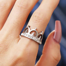 Кольцо CACANA с короной из нержавеющей стали 316L с лиственным дизайном, Крутое мужское кольцо с короной для вечеринки № R113 2024 - купить недорого