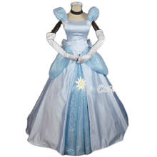 Custom Made Fashion Cinderella Princess Cosplay Costume For Adult Halloween Party Costumes Dress 2024 - buy cheap