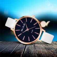 Модные Простые Женские часы повседневные женские кожаные кварцевые наручные часы Vrouwen Zegarek Damski часы-часы Reloj de dama WD 2024 - купить недорого