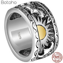 2020 vintage gentsjewelry jóias asas águia dom totem anel 100% 925 prata esterlina anel para homem thai prata personalidade jóias 2024 - compre barato