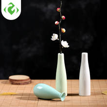 Florero de cerámica para el hogar, Decoración de mesa, maceta, ornamento de escritorio de jardín, Mini florero creativo, 3 colores GUANYAO 2024 - compra barato