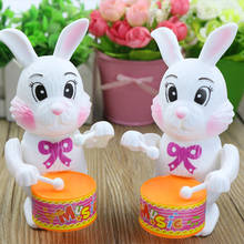 Cute Cartton Rabbit Drumming Clockwork Wind-Up Toys For Children Kids Educational Baby Birthday Gifts Funny Game 1PC 2024 - buy cheap