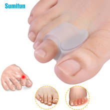 2 pçs correção do dedo do pé separador hallux valgus corrector silicone ortopédico pés separador martelo dedos do pé alisador ferramenta de cuidados com os pés 2024 - compre barato