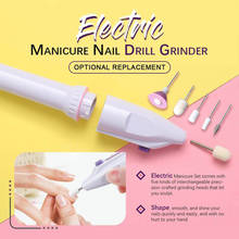 Mini Electric Nail Drill Pen Electric Sander With 5 Nail Polisher Nail Pen Test Nail Care Kit Electric Grinder Nail Set 2024 - buy cheap